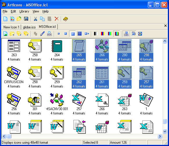 Edit icon library