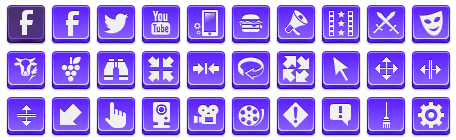 Free Violet Button Icons