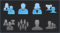 App Tab Bar People Icons