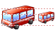 Red bus icon