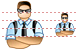 Security guard icons