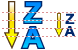 Sorting Z-A icon