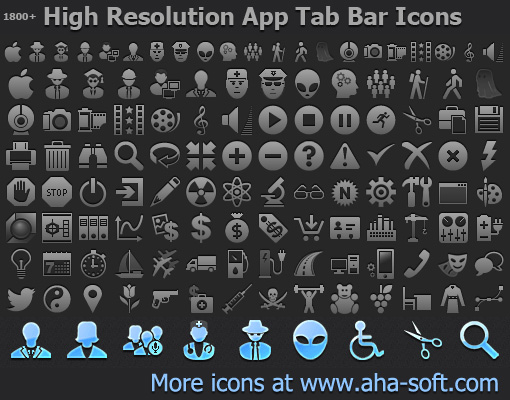 Selected App Tab Bar Icons