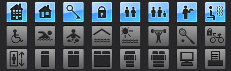 Hotel App Tab Bar Icons