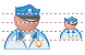 Police-officer icons