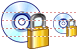 Verschlossene CD Icon