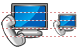 Monitor und Telefon Icon