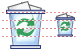 Full trash can icon