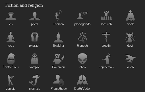 fiction icons